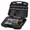 JUEGO DE 120 HERRAMIENTAS MECANICAS, COPAS, RATCHETS, LLAVES, EXTENSIONES, PUNTAS, ADAPTADORES. MARCA STANLEY