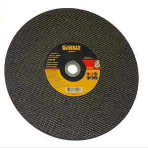 DISCO ABRASIVO, PLANO, 14 X 0.12 X 1 PULG, CORTAR METAL, PARA TRONZADORA. MARCA DEWALT
