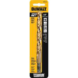 BROCA DE TITANIO, METAL Y MADERA, 1/2 PULG. MARCA DEWALT