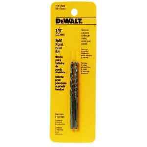 BROCA, METAL Y MADERA, 1/8 PULG, CON PUNTA PILOTO, USO INDUSTRIAL. MARCA DEWALT