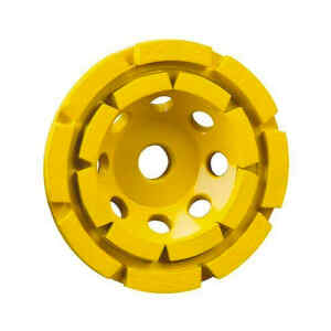 COPA DE DIAMANTE, DOBLE FILA, 4 PULG, PARA DESBASTAR CONCRETO. MARCA DEWALT