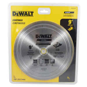 DISCO DIAMANTADO, 9 PULG, BORDE CONTINUO, PARA CERAMICA, AZULEJO, CONCRETO CORTE FINO. MARCA DEWALT