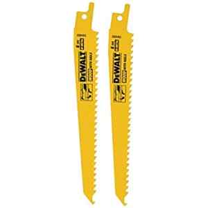 SET DE 2 CUCHILLAS PARA SIERRA SABLE, 6 DIENTES X PULG, 6 PULG LARGO, CORTES GENERALES EN MADERA. MARCA DEWALT