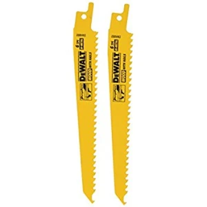SET DE 2 CUCHILLAS PARA SIERRA SABLE, 6 DIENTES X PULG, 6 PULG LARGO, CORTES GENERALES EN MADERA. MARCA DEWALT