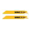 SET DE 2 CUCHILLAS P/SIERRA SABLE,18 DIENTES X PULG,6 PULG LARGO, METAL GALVANIZADO,TUBERIAS DE ALUMINIO. MARCA DEWALT