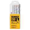 SET DE 5 PIEZAS, BROCAS PARA ROTOMARTILLO SDS PLUS 3/16, 2und. 1/4, 3/8 y 1/2. MARCA DEWALT
