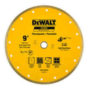 DISCO DIAMANTADO, 9 PULG, ULTRADELGADO, PARA BALDOSAS. MARCA DEWALT