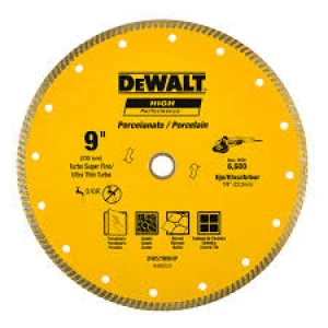 DISCO DIAMANTADO, 9 PULG, ULTRADELGADO, PARA BALDOSAS. MARCA DEWALT
