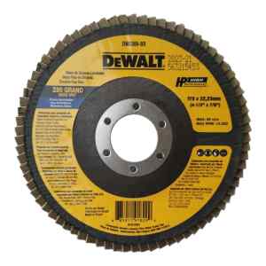 DISCO DE ZIRCONIO, 4-1/2 PULG X 7/8 PULG, GRANO 80, FLAP DISC. MARCA DEWALT