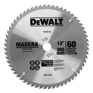 DISCO DE SIERRA, 12 PULG, 60 DIENTES. MARCA DEWALT