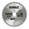 DISCO DE SIERRA, 7-1/4 PULG, P/ALUMINIO, 48 DIENTES DE CARBURO, EJE 1 PULG Y ADAPTADOR DE 5/8 PULG. MARCA DEWALT