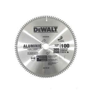 DISCO DE SIERRA,12 PULG, 100 DIENTES, P/ALUMINIO Y NO FERROSOS, EJE 30MM,ADAPTADOR DE 1 PULG, 5/8 Y 3/4. MARCA DEWALT