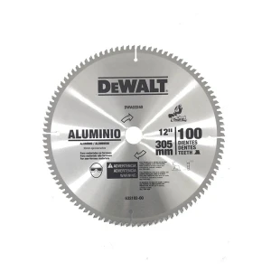 DISCO DE SIERRA,12 PULG, 100 DIENTES, P/ALUMINIO Y NO FERROSOS, EJE 30MM,ADAPTADOR DE 1 PULG, 5/8 Y 3/4. MARCA DEWALT