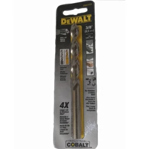 BROCA DE COBALTO, METAL Y MADERA, 3/8 X 4 X 6 PULG. MARCA DEWALT
