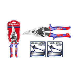 TIJERA DE AVIACION DERECHA, 10 PULGADAS, MANGO SUAVE. MARCA EMTOP