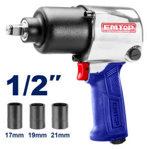 LLAVE DE IMPACTO DE AIRE, 1/2 PULG, 7,000 RPM. 450 PIE LIBRA. MARCA EMTOP