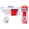 JUEGO DE 9 LLAVES TORX, DE T10 A T50M, BRAZO LARGO. MARCA EMTOP
