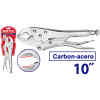 VICE GRIP, ALICATE DE PRESION CURVO, 10 PULG, NIQUELADO. MARCA EMTOP