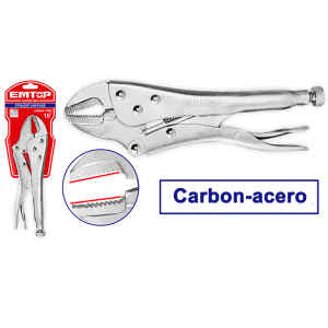 VICE GRIP, ALICATE DE PRESION, RECTO, 10 PULG, NIQUELADO. MARCA EMTOP