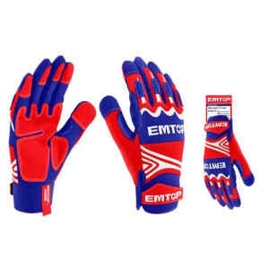 GUANTES DE MICROFIBRA DE CUERO, TALLA XL IDEAL PARA MANIPULAR HERRAMIENTAS ELECTRICAS Y MANUALES. MARCA EMTOP