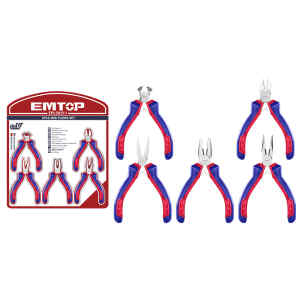 JUEGO DE 5 MINI PINZAS. MARCA EMTOP.