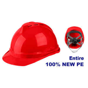 Casco De Seguridad Color Rojo. Marca Emtop