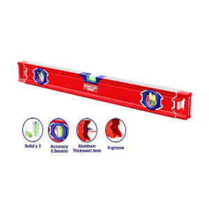 NIVEL DE ALUMINIO, LARGO DE 40 CENTIMETROS, 15 PULG. MARCA EMTOP