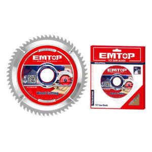 DISCO DE SIERRA, 10 PULG, EJE DE 30 MM, 60 DIENTES DE CARBURO, PARA MADERA. MARCA EMTOP