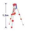 TRIPODE PARA NIVELES LASER, ROSCA 5/8 Y 1/4 PULG, ALTURA 1.2 METROS MAXIMO. MARCA EMTOP