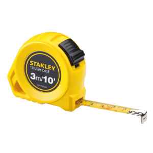 CINTA METRICA, TIPO TOUGH CASE, 1/2 PULGADAS X 3 METROS. MARCA STANLEY