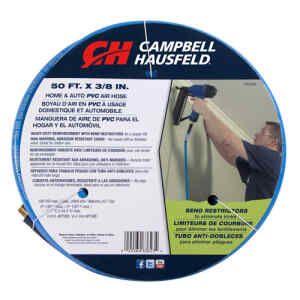 MANGUERA PARA COMPRESOR, 50 PIES LARGO, 3/8 PULG, DE PVC. MARCA CAMPBELL HAUSFELD