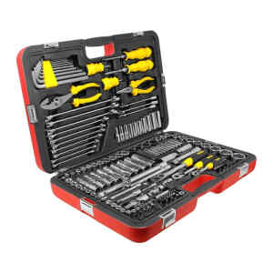 JUEGO 150 HERRAMIENTAS MECANICAS RACING, COPAS, LLAVES, ALICATES, DESTORNILLADORES, ADAPTADORES. MARCA STANLEY