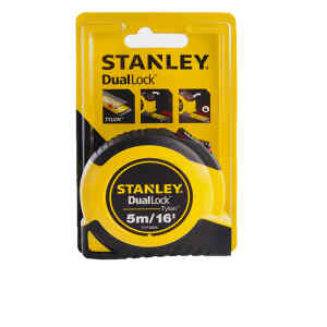 CINTA METRICA, TIPO DUAL LOCK , 3/4 PULG X 5 METROS. MARCA STANLEY