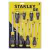 JUEGO DE 8 DESTORNILLADORES CUSHIONGRIP, 4 PLANOS ESTANDAR Y 4 PHILLIPS. MARCA STANLEY