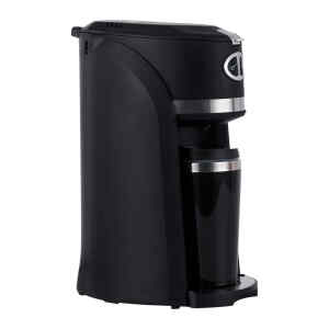 Cafetera con Molino integrado y individual con vaso de viaje – PREMIUM