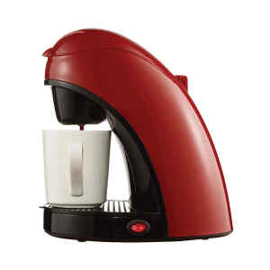 Cafetera individual con taza Roja – BRENTWOOD