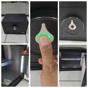 Caja fuerte de seguridad con lector de huella dactilar – SAFEWELL BY ABM
