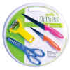 Juego de 2 cuchillos 1 Pelador, 1 tijera y 1 tabla – EUROHOME
