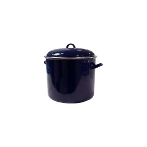 Olla de acero esmaltada, color azul Capacidad 14.2 Litros
