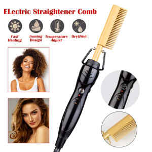 Peine eléctrico de cobre multifuncional, para alisar el cabello – CONAIR