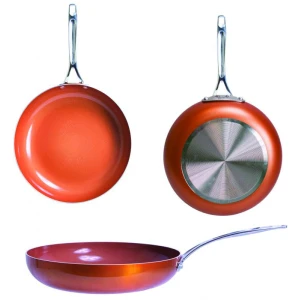 Sarten de 11″ con revestimiento de cobre de cerámica – EUROHOME Sarten de 11″ con revestimiento de cobre de cerámica – EUROHOME