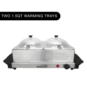Servidor para buffet de 2 bandejas – BRENTWOOD