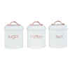 Set de 3 recipientes blancos con tapa y agarrador – ELLE