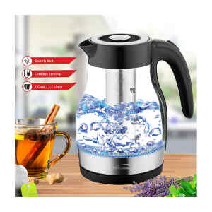 Tetera electrica de vidrio de 1,7 L. – BRENTWOOD