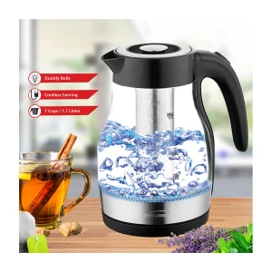Tetera electrica de vidrio de 1,7 L. – BRENTWOOD