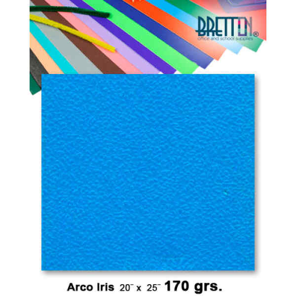 Cartulina Texturizada Cascara De Huevo Bretton No.05 20″ X 25″, Azul Mar X 10
