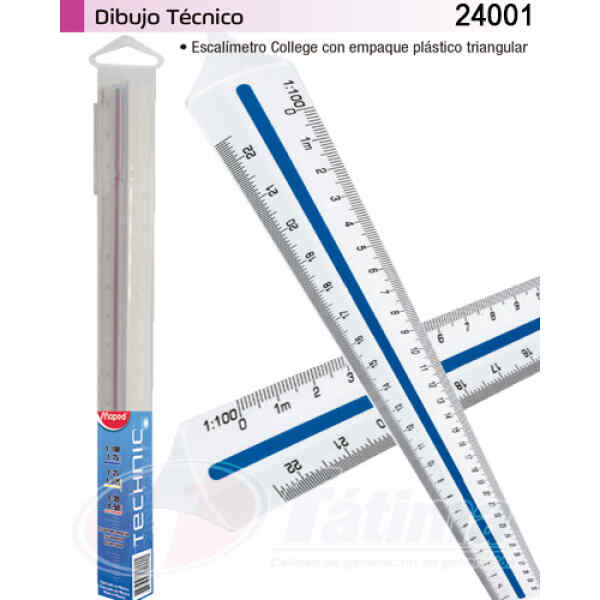 Escalimetro Maped/Silco 24001 Technic, Blanco X 1