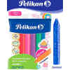 Crayon De Cera Pelikan 50600624 Pelicrayones C/Glitter Jumbo Triangular Cx6, 6 Colores C/Glitter X 1
