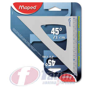 Escuadra Maped 120421 45° De Aluminio, Aluminio X 1