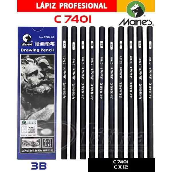 Lapiz Marie´S C7401-3B Profesional 3B, 3B X 12